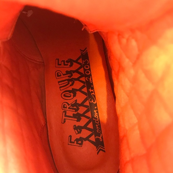 F-Troupe Women’s Sz 40 Blue Wedge Heel Boots US 10 - Picture 9 of 16